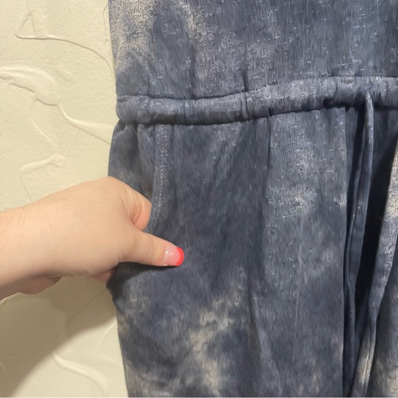 Sundry navy tie-dye elastic waist tank top casual dress (size 2/medium) - Picture 5 of 6